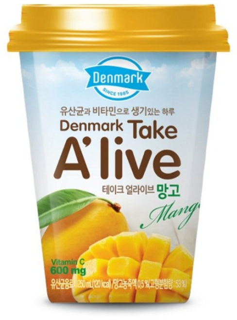 덴마크 테이크얼라이브 망고, 250ml, 15개