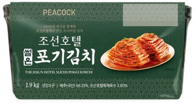 조선호텔 썰은 포기김치 1.9kg, 1개