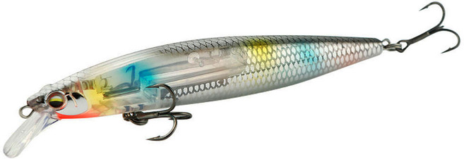 에이린 플로팅 미노우 130mm 18.5g 플래쉬 부스트 농어 삼치 넙치농어 광어 방어 미노우 플래쉬부스트 하드베이트, 레인보우 스킨, 1개