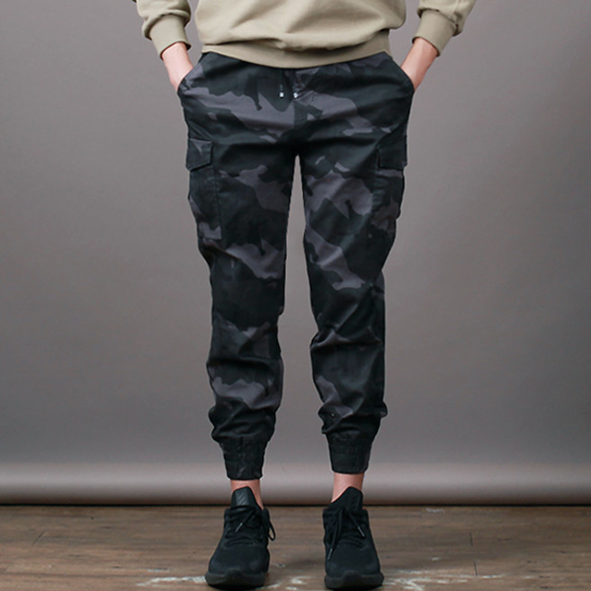 스댕클럽 남성용 밴드 카모 카고바지 SBJ2770