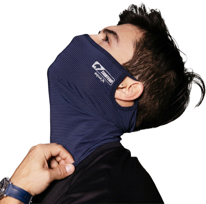 타이트엔드 귀걸이 쿨 스카프 C6H, 2개, 네이비