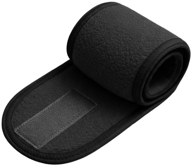 아띠꼴로 딱 붙어 세안 헤어밴드 세면 세수 찍찍이 머리띠 2개1세트, 클린블랙, 1개