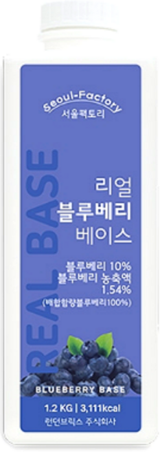 서울팩토리 리얼 블루베리 베이스, 10개, 1.2kg