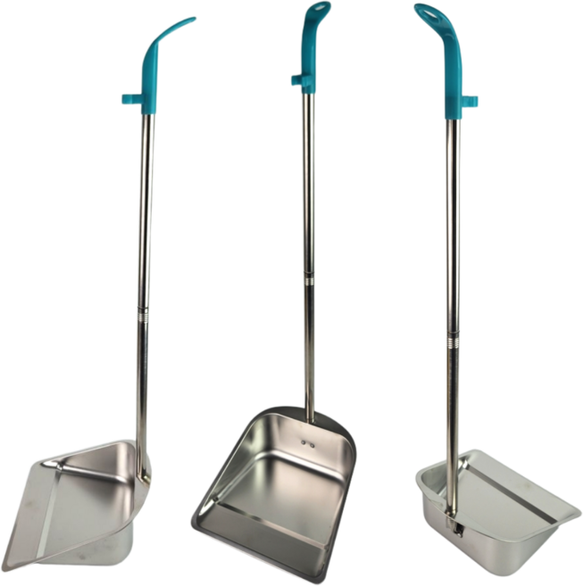 스테인리스 쓰레받기 긴 손잡이 스탠딩, 1개
