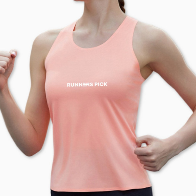 러너스픽 무봉제 러닝 싱글렛 남녀공용 기능성 민소매 티셔츠 마라톤 상의