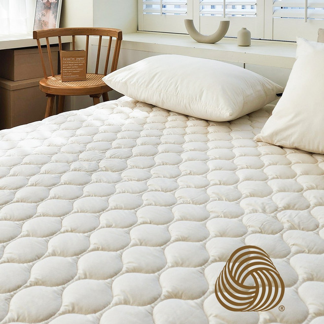 프리미엄 울프루프 호주산 100% 메리노울 양모패드, 1.스노우 아이보리