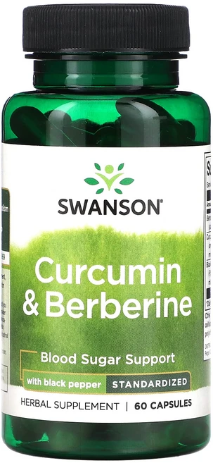 Swanson 커큐민 & 베르베린 흑후추 함유 캡슐 60정, Swanson커큐민베르베린흑후추함유캡슐60정, 1개 - 쿠팡