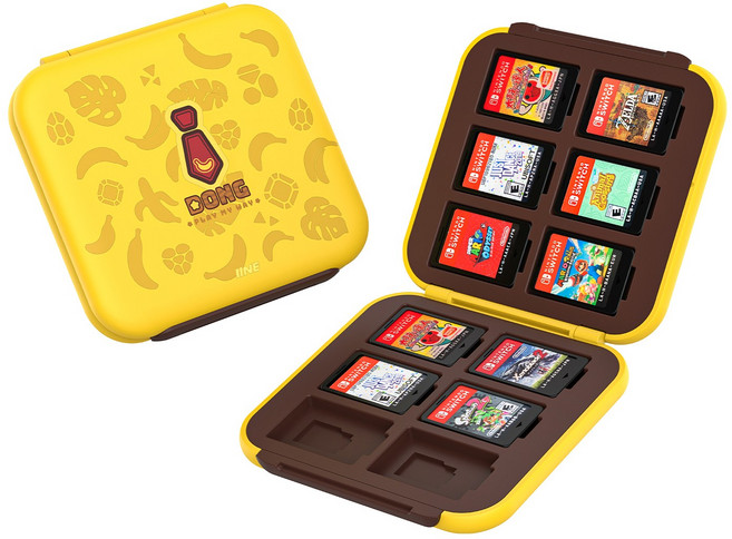 이이네 Switch 2 게임 카드 케이스 닌텐도 스위치2 12in1 카드 케이스 게임팩 보관함 게임 카드 수납 케이스, 1개, 바나나 히어로, L1181
