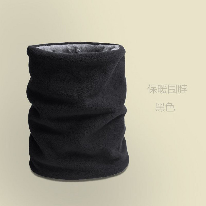 保暖帽子圍脖一體 鼕季加絨加厚棉帽 男女戶外騎行登山防風防寒連帽