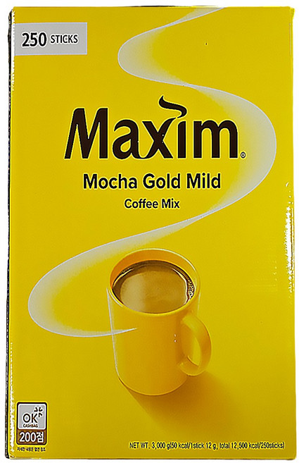 맥심 모카골드 마일드 커피믹스, 12g, 250개입, 2박스