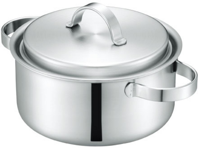 PN풍년 퓨어가르텐 인덕션 통5중스텐 양수냄비 24cm, 1개, 실버