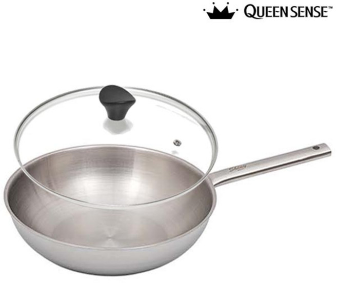 퀸센스 샤이니 통5중 IH 궁중팬30CM-커버, 단품, 1개