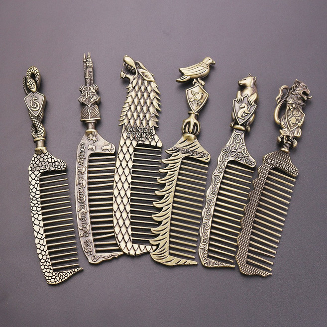 해리포터 호그와트 마법학교 기숙사 악세사리 소품 빗 15종, 08, 1개