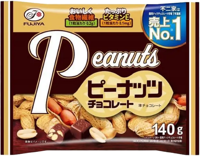 후지야 피넛 초콜릿 134g, 1개