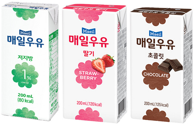 매일우유 멸균200ml 24팩(저지방1％8＋딸기8＋초코8)무배, 200ml