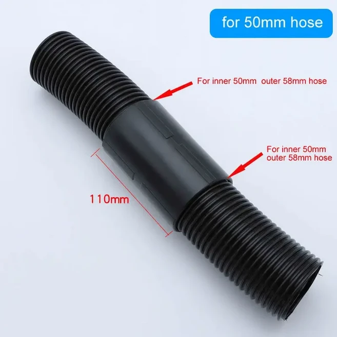 진공 청소기 벨로우즈 빨대 스레드 호스 부드러운 파이프 내구성 내부 25mm 40mm 부품, 16 50mm extension