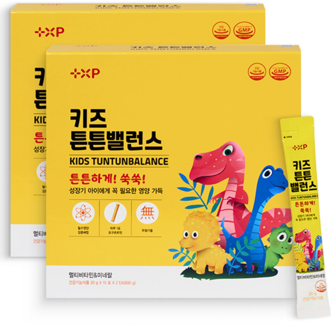 키즈액상비타민 키즈튼튼밸런스 미네랄 어린이 아이 유아 쑥쑥 튼튼 무가당 요구르트맛, 2박스, 30회분