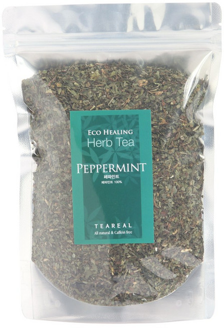 티리얼 대용량 허브차 페퍼민트 70g 잎차 페파민트 박하 차 티, 1개, 1개입