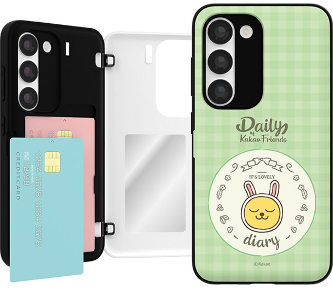 카카오프렌즈 데일리 자석카드 케이스 갤럭시