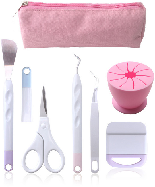 비닐 잡초 도구 정밀 핀셋 스크레이퍼 실루엣 카메오 DIY Cardstock Craft Kit, 01 CN, 03 I