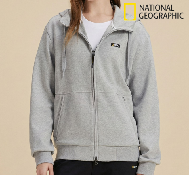 백화점정품 내셔널지오그래픽 후드 집업 플리스 후리스 남녀공용 N8J2