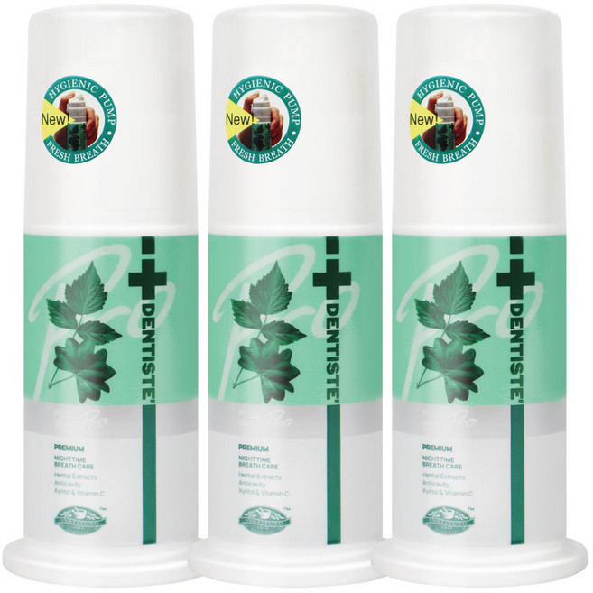 덴티스테 플러스화이트 펌프형 치약, 60g, 3개