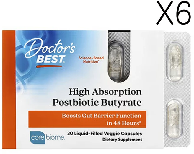 닥터스 베스트 고흡수 포스트바이오틱 부티레이트 30베지캡슐 (캡슐당 300mg), 6개, 30정 - 쿠팡