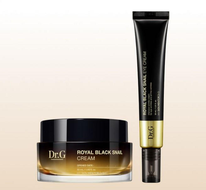 닥터지 로얄 블랙 스네일 크림 50mL+로얄 아이크림 30mL 2종세트, 크림 50mL+아이크림 30mL