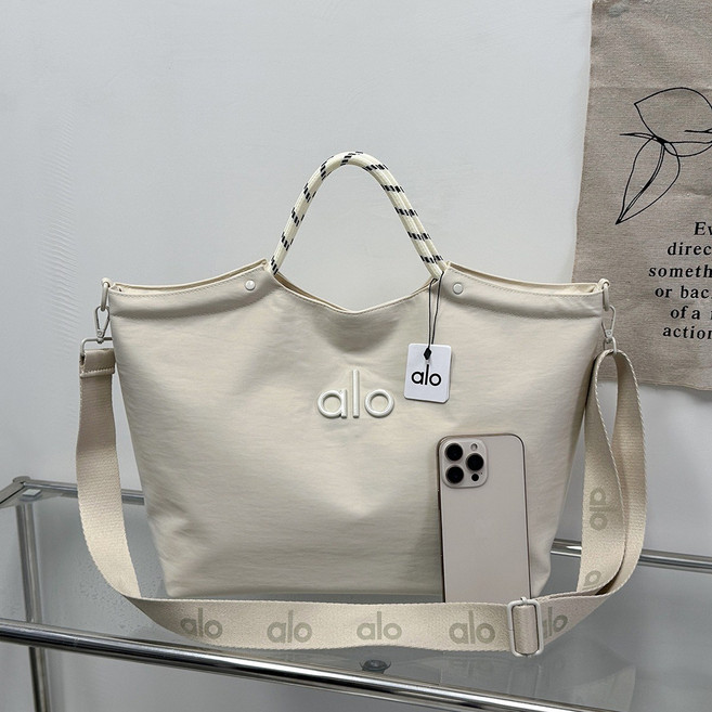 알로alo 요가 가방 패션 원숄더 핸드백 크로스바디 토트백 여성용 숄더백 데일리 가벼운 탑