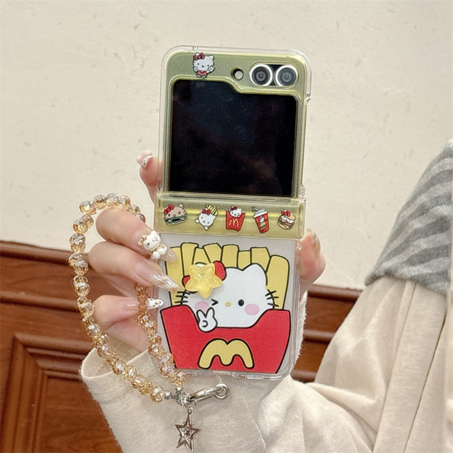 갤럭시z플립7 z플립5 z플립6 힌지보호 투명실리콘 파자마 보이 핸드폰케이스