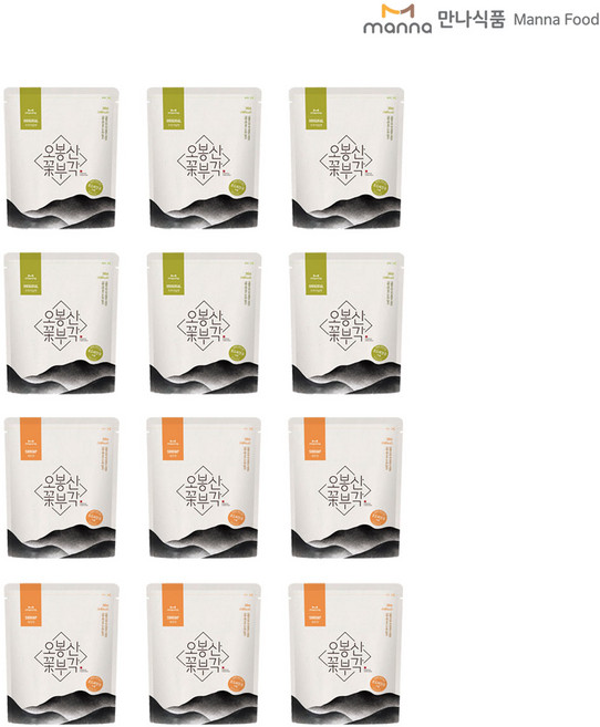 오봉산꽃부각 김부각 오리지널, 30g, 12개