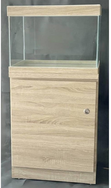 P老闆水族 魚缸：加寬直角玻璃魚缸、邊條缸 含魚缸架, 1個, 1.5尺 標準缸 單魚缸