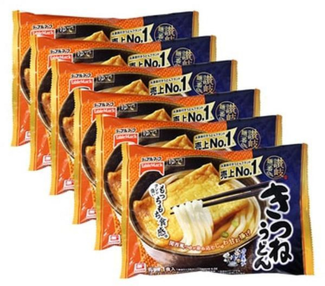테이블마크 키츠네 유부우동, 283g, 6개