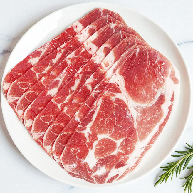 제육볶음용 불고기용 목전지 3mm 슬라이스 사용편리 소포장, 6개, 500g