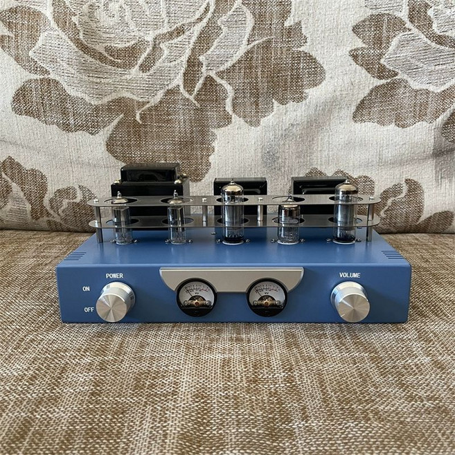 6N2 6P1 블루투스 진공관 앰프 증폭기 오디오 엠프 키트, 블루 소련 6n1n 듀얼 시계 내장 블루투스 키트, 파란색 소련 6n1n 이중 내장 블루투스 세트