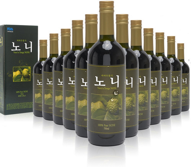 바바우통가 자연숙성 노니 무농약 화학무첨가 자연산 노니 원액 100%, 750ml