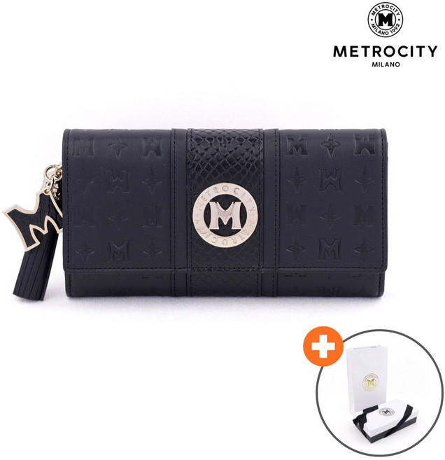 [백화점선물포장] 메트로시티 장지갑 여성 명품 소가죽 장지갑 여성지갑