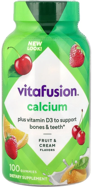 VitaFusion 칼슘 과일 & 크림 구미젤리 100개 VitaFusion (비타퓨전), 1개 - 쿠팡