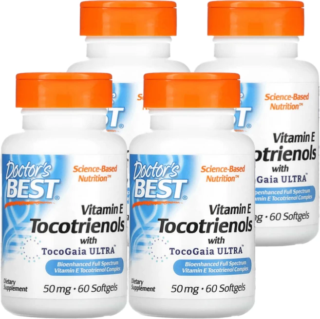 닥터스베스트 비타민E 토코트리에놀 50mg 60정 4통, 4개 - 쿠팡