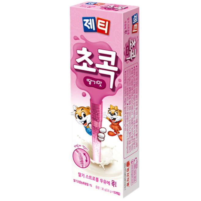 동서 제티 초콕 딸기맛 10T, 3.6g, 10개입, 1개