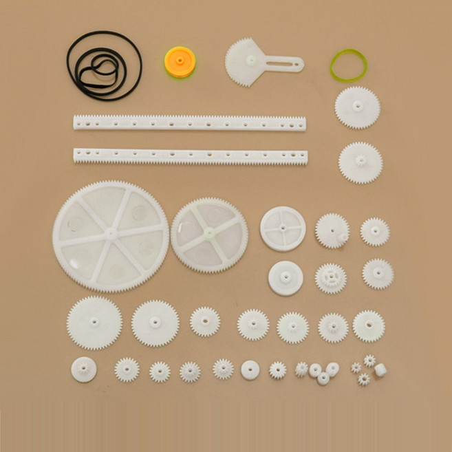 플라스틱 기어세트 DIY 34종 기어 조립 세트 기어셋, BP002. 기어세트 34종, 1개