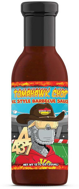 Tomahawk Chop Kansas City Style Barbecue BBQ Sauce - 4437 Brands KC for Grilling Smoker Meats 25, Tomahawk Chop Kansas City Styl, 354ml