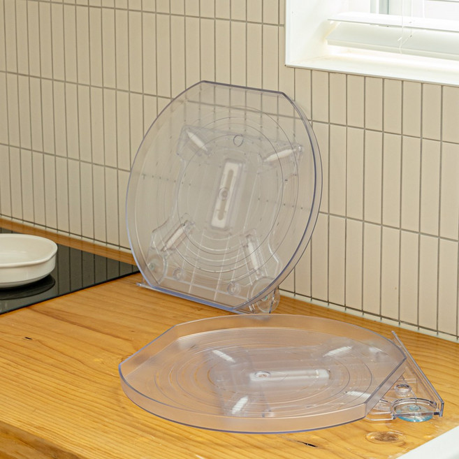 360도 회전하는 다용도 냉장고 정리 턴테이블 회전트레이 1+1