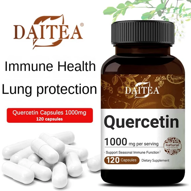케르세틴 바이오플라보노이드 식이보충제 1000mg 면역기능 강화 심혈관 건강 항산화 및 호흡기 건강 증진, 3개, 60회분 - 쿠팡