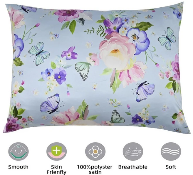 헤어 스킨 케어를 위한 멀베리 실크 베개 커버 ANTI FRIZZ 새틴 케이스 슈퍼 소프트 저자극성 침구 - 쿠팡