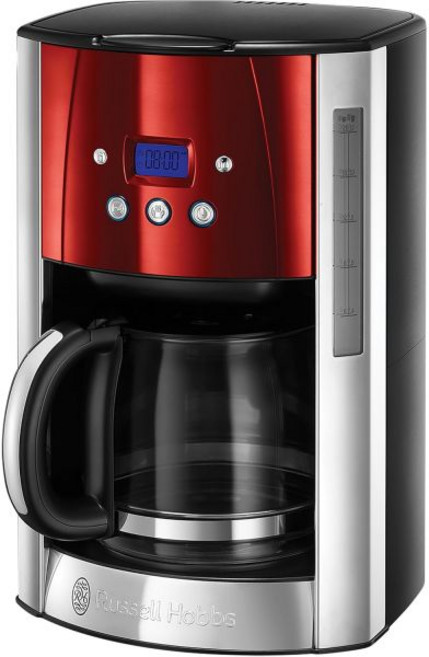 Russell Hobbs Luna standing Semiauto 1.8L 12cups Black Red Silver coffee makers (standing Black, 모던
