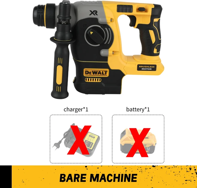 디월트 신형 18V/20V MAX SDS PLUS L 로터리 해머 드릴 브러시리스 무선 임팩트 해머 (본체만), 01 DHR242 Tool Only, 01 DHR242 Tool Only