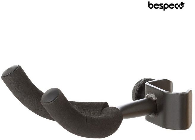 [bespeco] SHGH 마이크 스탠드 거치용 기타 홀더, 1개, 블랙