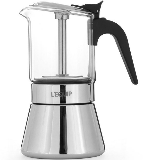 리큅 스테인리스 모카포트 240ml, PoT/LMP_GS240(국내무료배송)