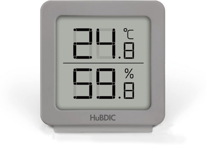 HuBDIC (실온 및 온도 전용) 간단한 온습도계 디지털 온도계 습도계 고정밀도, 1개